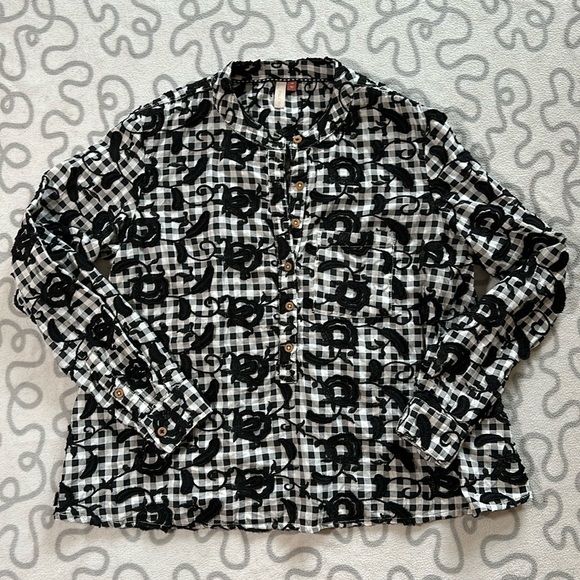 Anthropologie Pilcro The Whitney Trapeze Buttondown - Picture 2 of 6